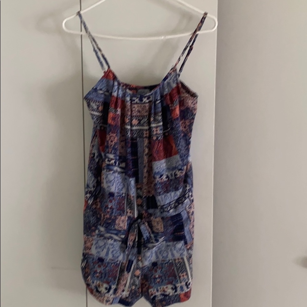 Red, white and blue romper
